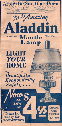 1935 Aladdin lamp catalog