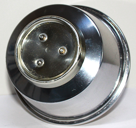 Base of Aladdin England model 23 aluminum font lamp