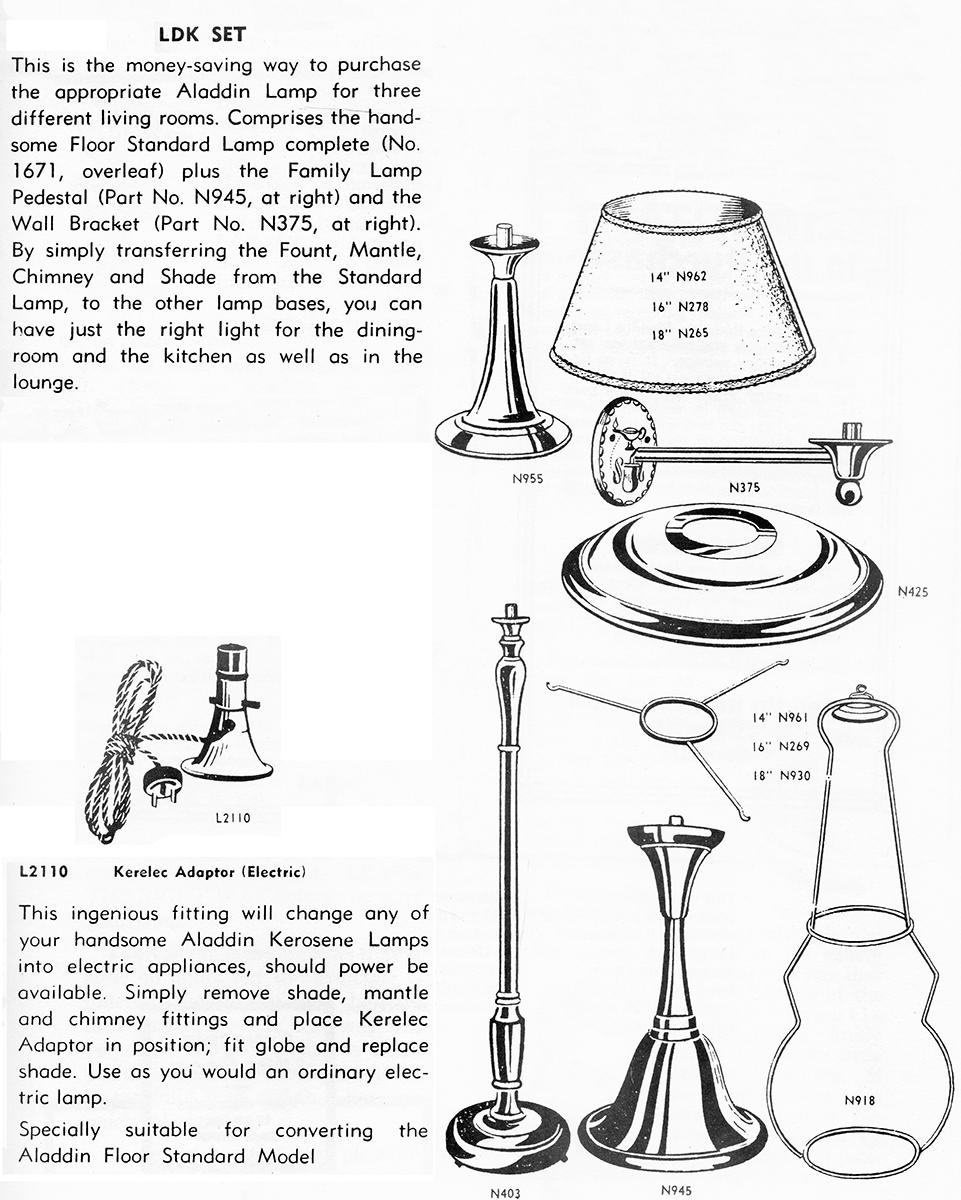 Aladdin Australia lamp holders