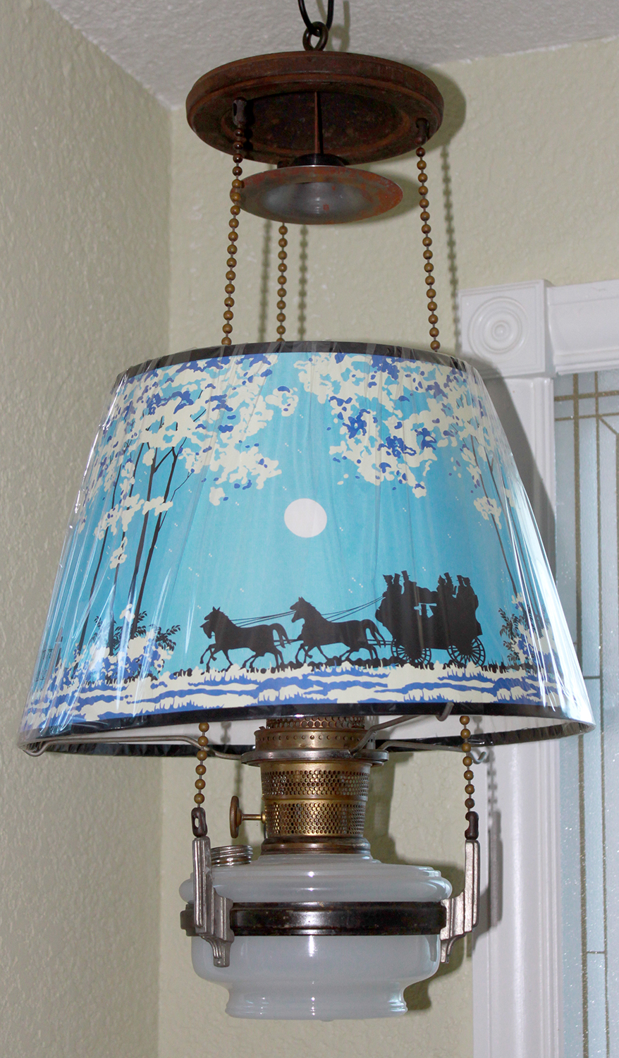 Aladdin model B bead chain hanging lamp