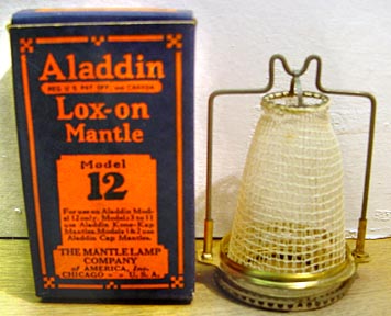 NOS ALADDIN LANTERN LAMP LOX-ON MANTLE for models B OR 12