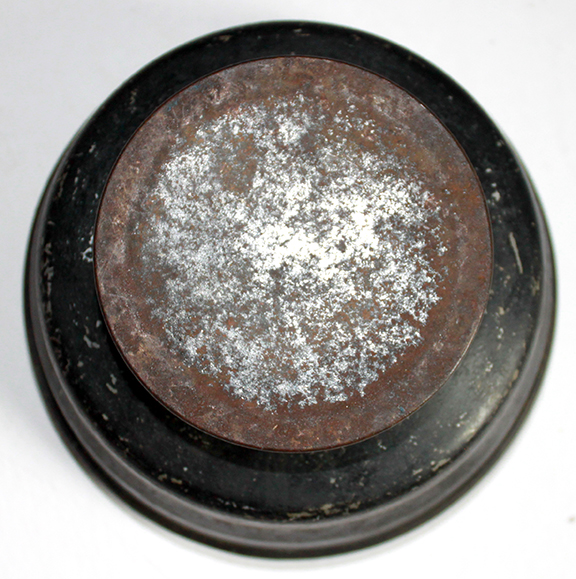 bottom of WWII English font lamp