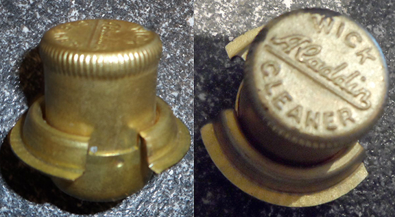 UK wick cleaner with script logo