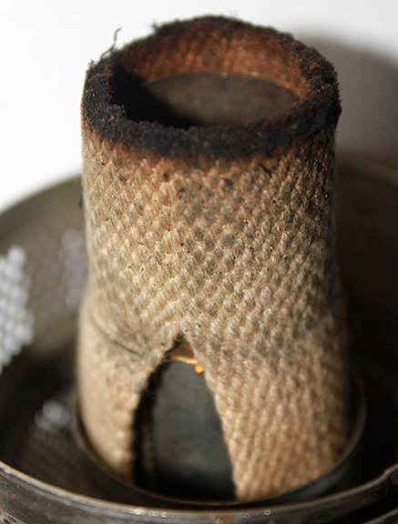 Top of tubular Beacon model 2 wick