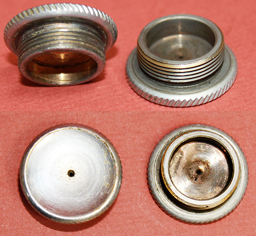 Filler cap for Wards incandescent mantle lamp